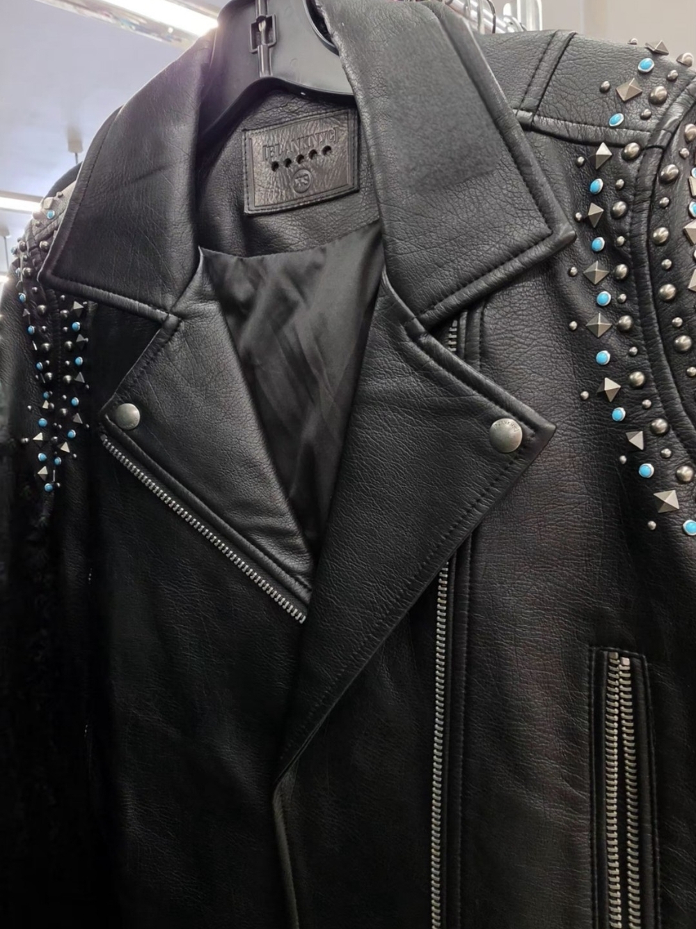BLANK NYC Studded Biker Jacket - SZ-XS